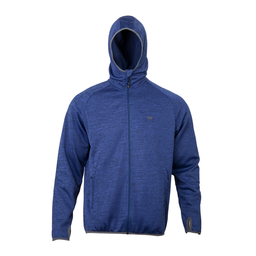 Wildcraft Men's Hooded Softshell Jacket-Navy Blue-S