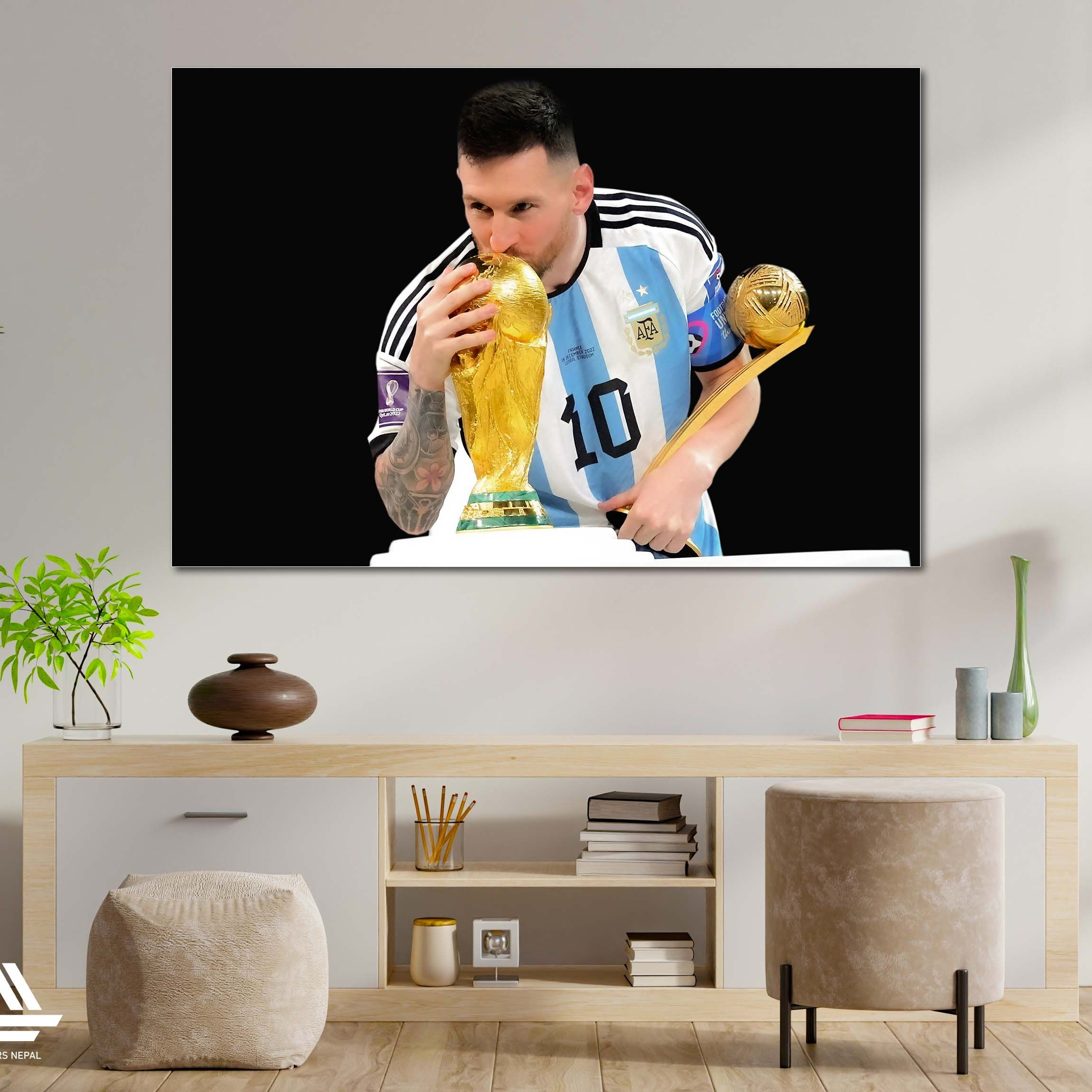 Messi Single Panel Canvas | Wall | Home Decor | Canvas | Wall Art With Frame 
