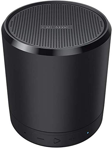 Creative Metallix Portable Mini Speaker with Bluetooth 4.2, 24-Hours Playtime,4-Way Music Playback,Stereo Pairing(Black)