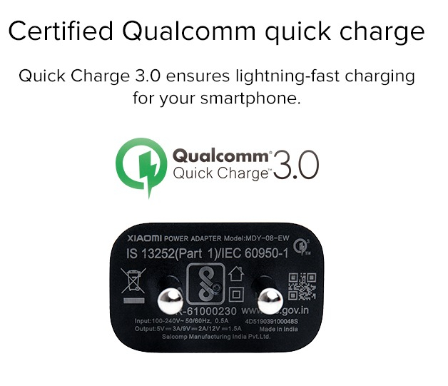 Mi Standard Charger (Qualcomm® Quick Charge™ 3.0)