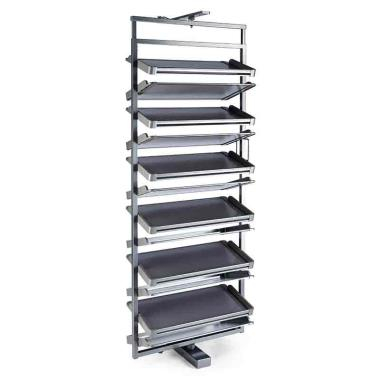 Ozone OZ-WBA-SSR-6lyr Grey Swivel Shoe Rack