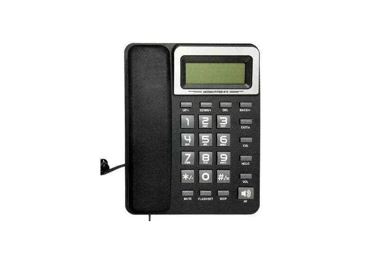 MiraCall Caller ID Phone TSD-813 - Desktop Corded Landline Phone Fixed Telephone Compatible with FSK/DTMF with LCD Display for Home Office Hotels