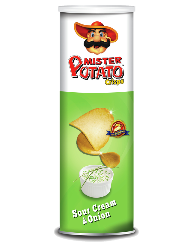 Mister Potato Sour Cream & Onion Crisps 160gm