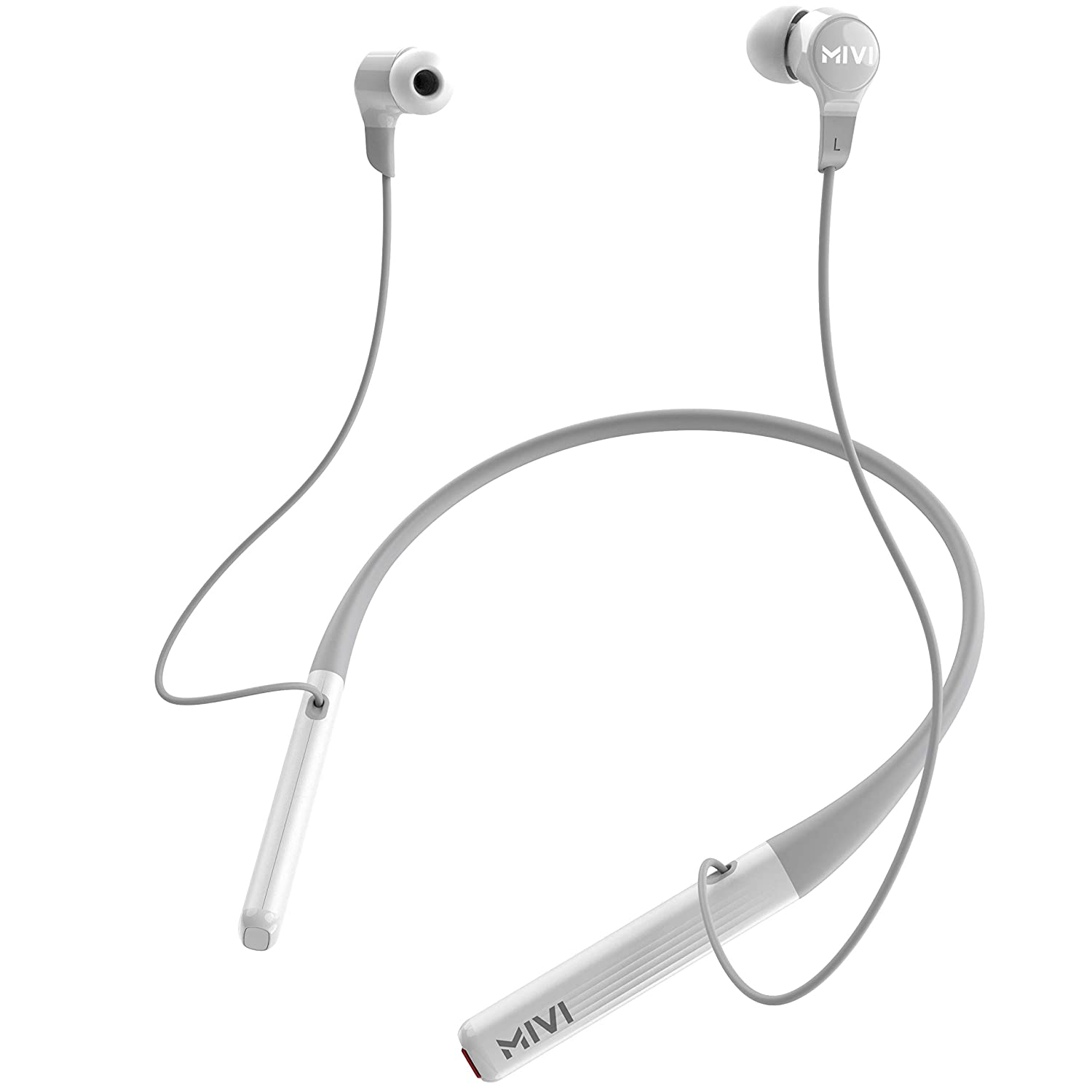 Mivi Collar 2 with Fast Charging Bluetooth Headset -White