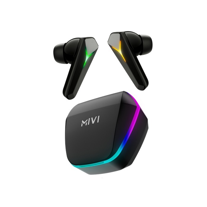 Mivi Commando Z7 Bluetooth Headset - 13mm Drivers Bass,50H Playtime, Dual Mic Ai ENC, Gaming Mode, 35ms Low Latency ,5.3