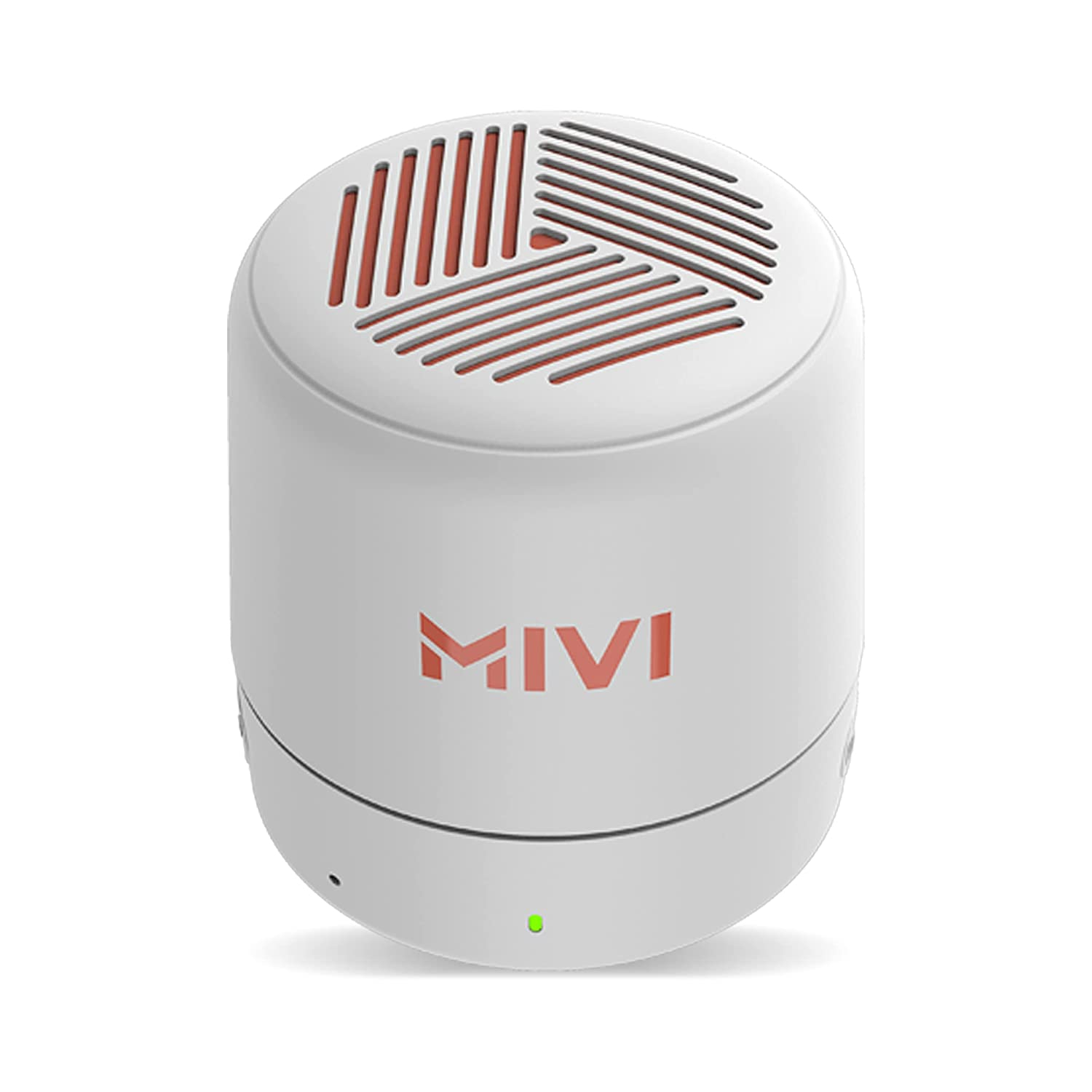 Mivi Play Bluetooth Speaker with 12 Hours Playtime. Wireless Speaker Made in India with Exceptional Sound Quality, Portable and Built in Mic-White