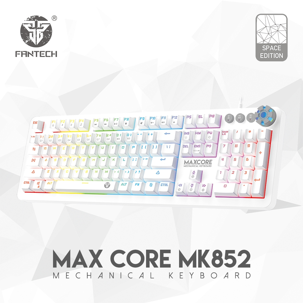 Fantech Mk852 Wired Mechanical Keyboard White