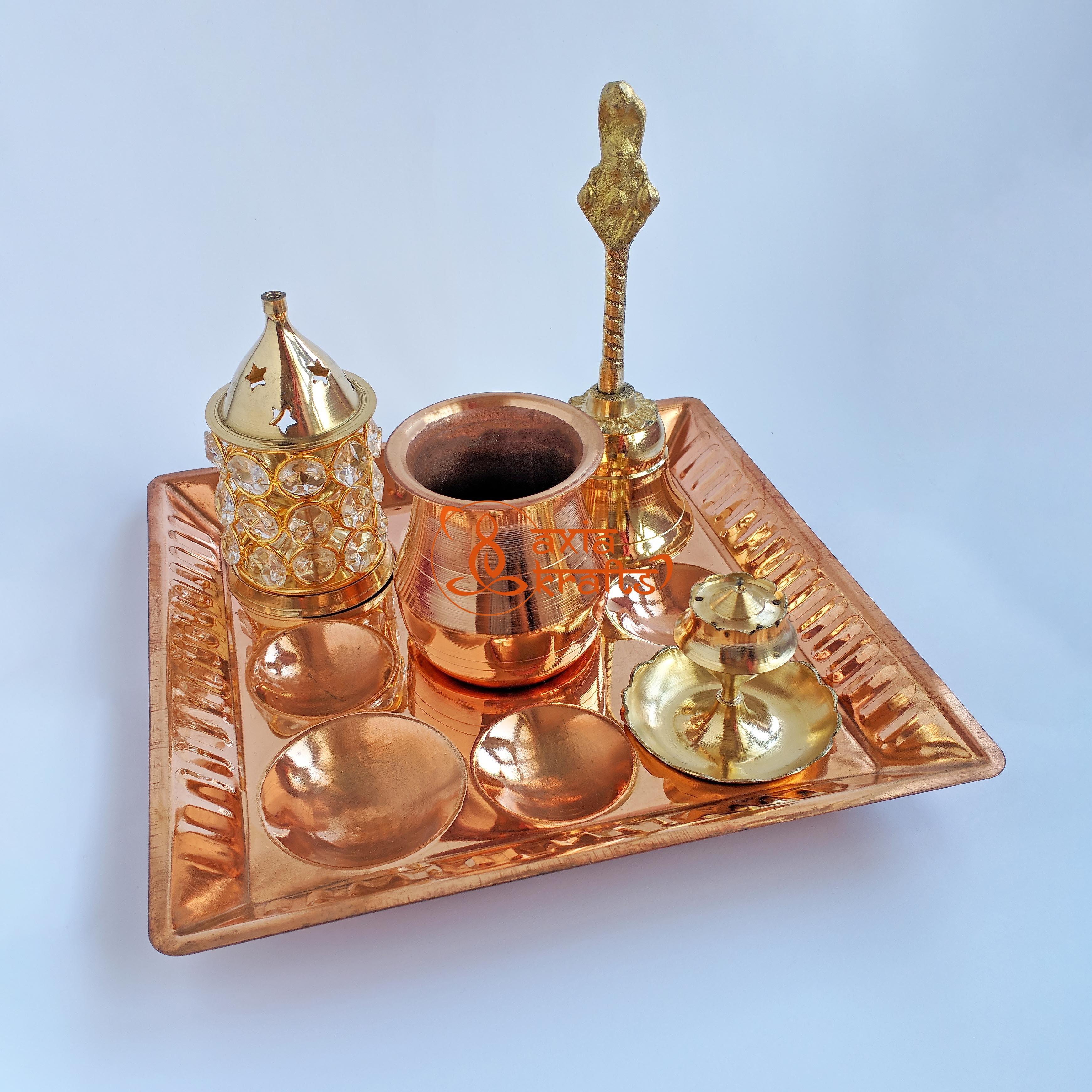 Axia Krafts Modern Puja Set Medium | Worship | Pooja