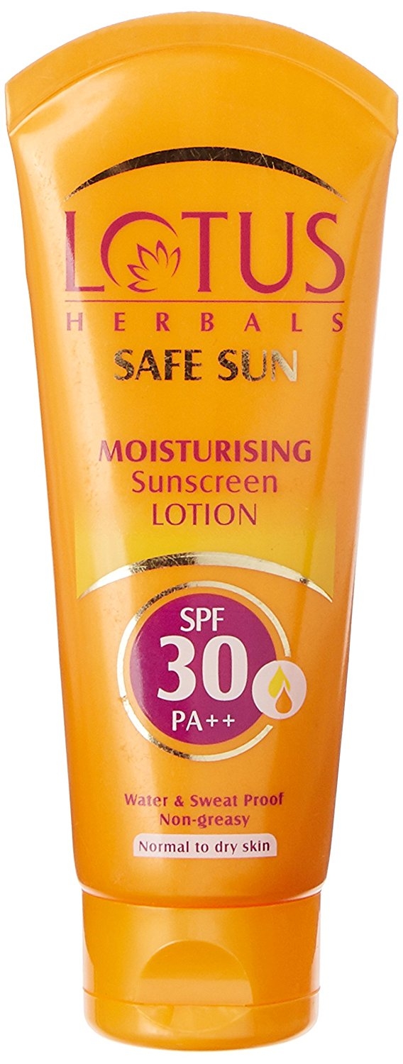 Lotus Herbal Safe Sun Moisturizing Sunscreen Lotion SPF - 30 PA++ ,100g
