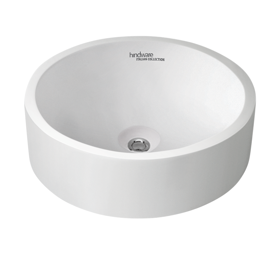 Hindware Monalisa 10069 Over Counter Round Shape Wash Basin 46 cm