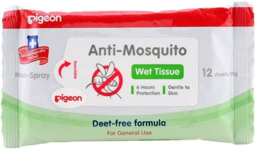 Pigeon 10565 Anti Mosquito Wet Tissues 12'S Wanner Carton