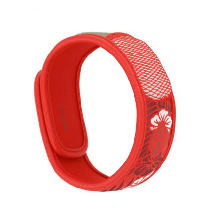 PARA’KITO FNGWB1ENG03 - Parakito Wristband Hawaii Red - Mosquito Repellent Wirstband