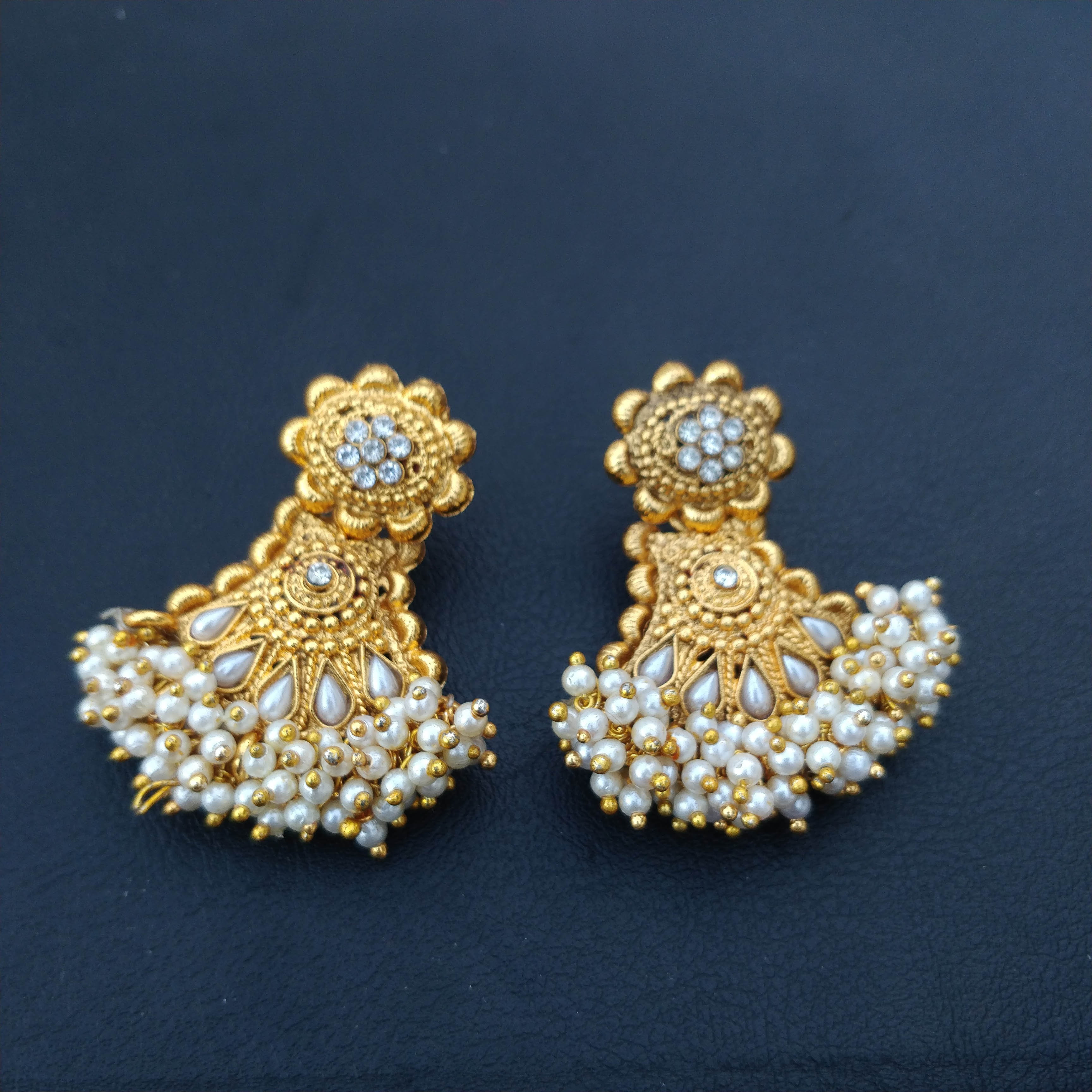 Moti Jhumka Set For Women