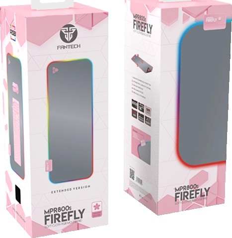 Fantech Mpr800s Firefly Rgb Backlit Gaming Pc Led Keyboard Mousepad Pink