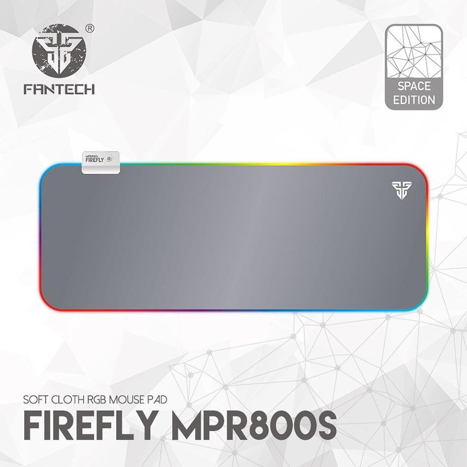 Fantech Mpr800s Firefly Rgb Backlit Gaming Pc Led Keyboard Mousepad White