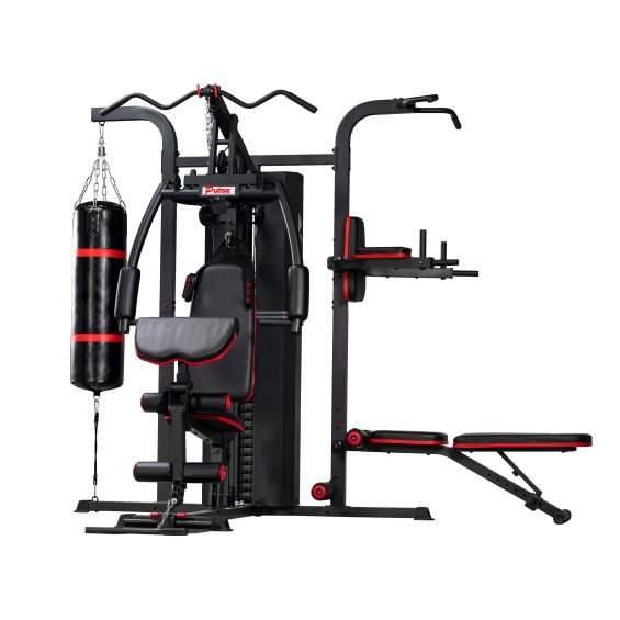 3 Station Home Gym With Punching Bag- MS631S