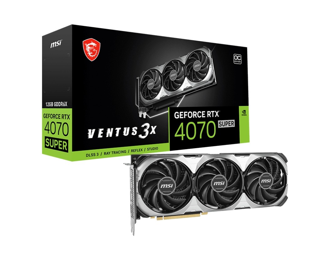Msi GeForce RTX 4070 SUPER 12G VENTUS 3X OC - NVidia RTX 4000 Series Graphic Cards