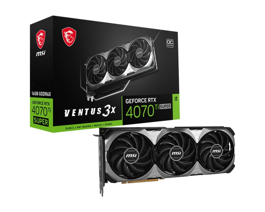 Msi GeForce Rtx 4070 Ti Super 16G Ventus 3X Oc - NVidia RTX 4000 Series Graphic Cards
