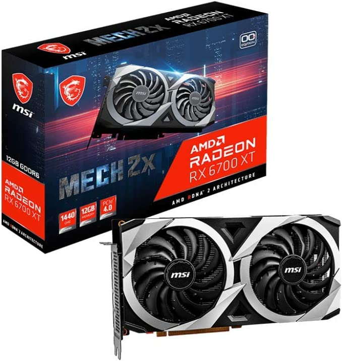 MSI - Radeon RX6700XT Mech 2X 12G OC - Radeon Graphic Cards