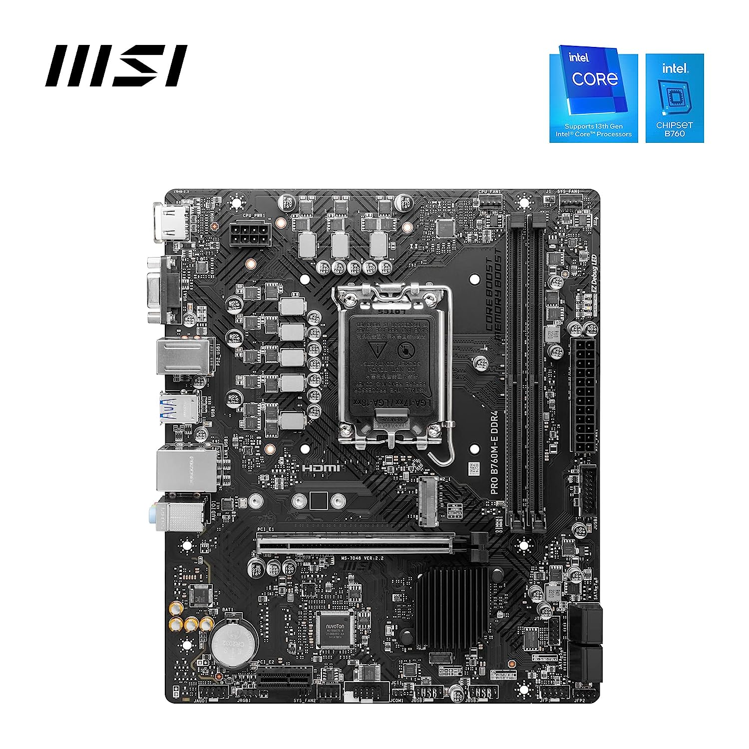 Msi B760M-E DDR4 - MSI Motherboard with Intel B660 Chipset For Intel 12th Generation Processors LGA 1700