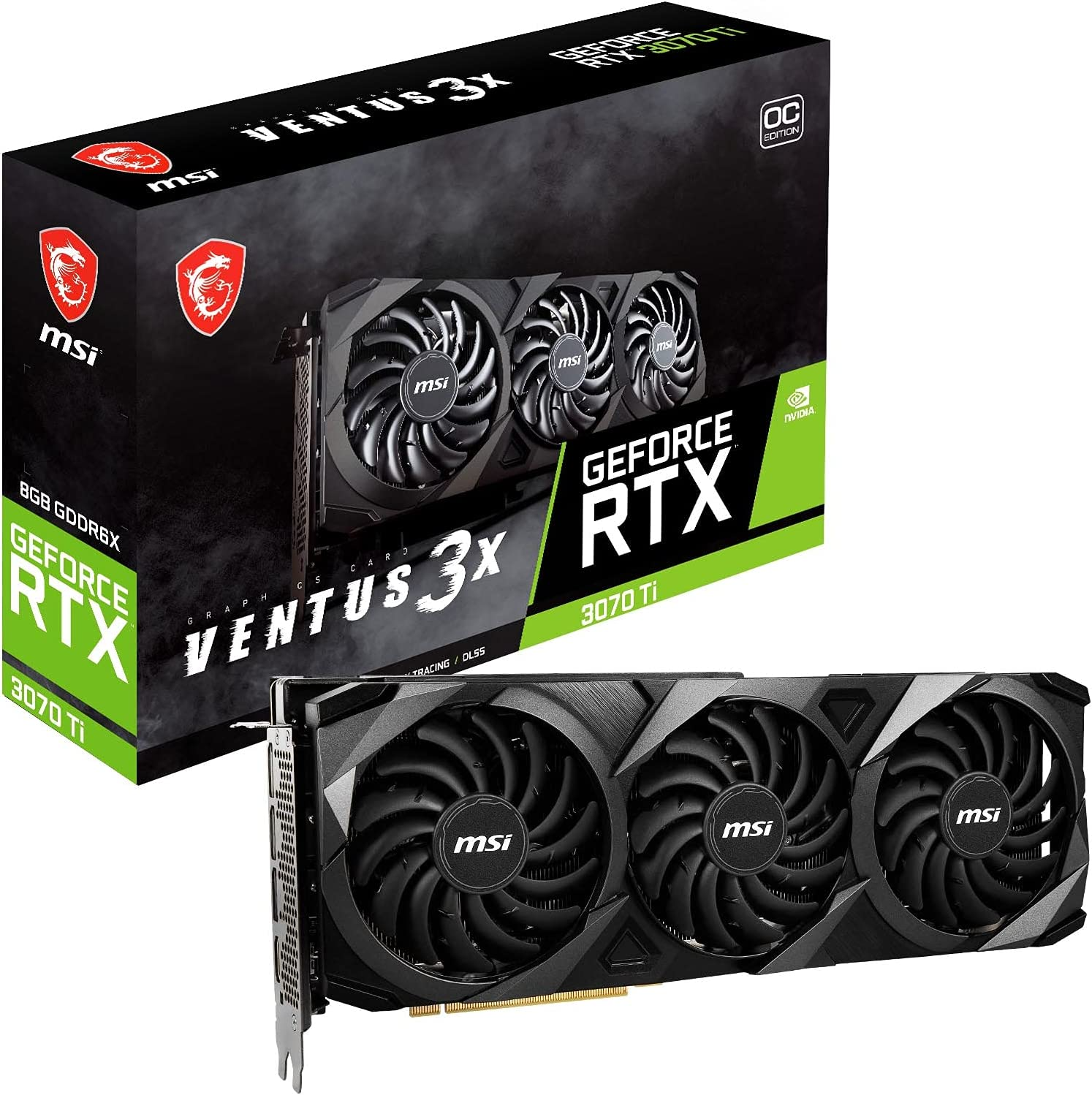Msi GeForce RTX 3070 Ti Ventus 3x 8G OC - NEW NVidia RTX 3000 Series Graphic Cards