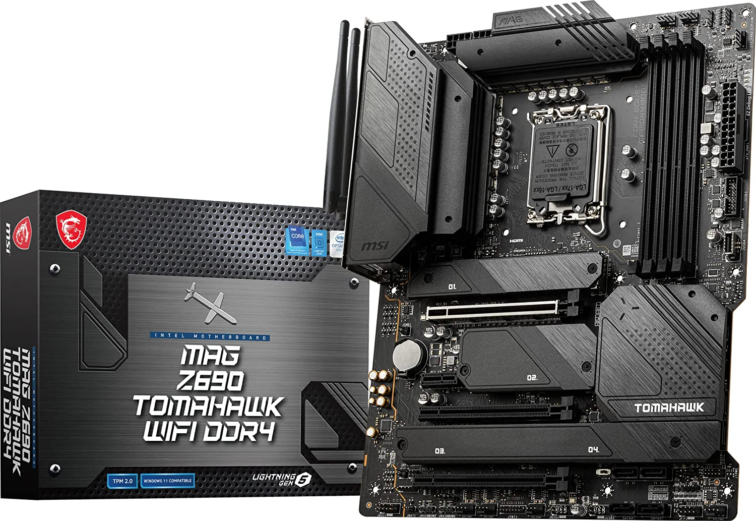 MSI MAG Z690 TOMAHAWK WIFI DDR4 Motherboard For Intel 12th Generation Processors LGA 1700