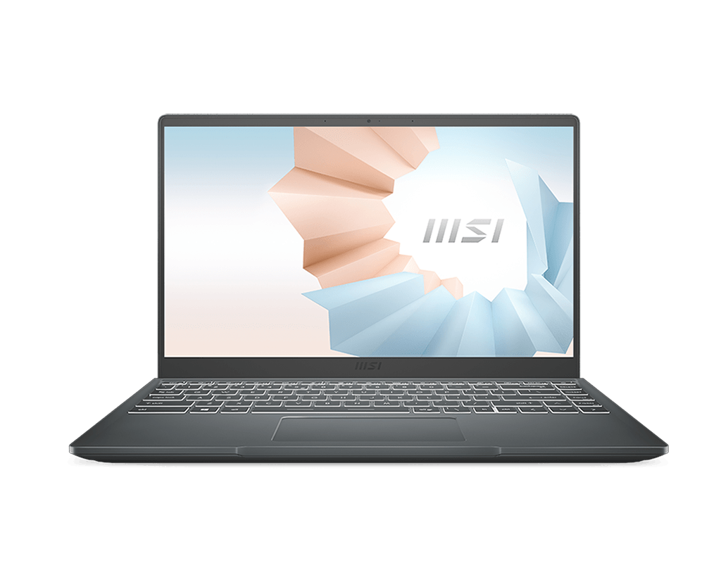 Msi - Modern 14 B5M AMD Ryzen 7 - MSI Modern 14 Notebook with AMD Ryzen 7 Processor 5700U, 1.8GHz~ 4.3GHz, 8 core,  16 thread, 8MB Cache, DDR4 8GB 3200MHz, 512GB NVME SSD Gen 3x4, 14" FHD  (1920*1080), IPS 45% Narrow Bezel , AMD Wifi 6ERZ608, Full Size Ke