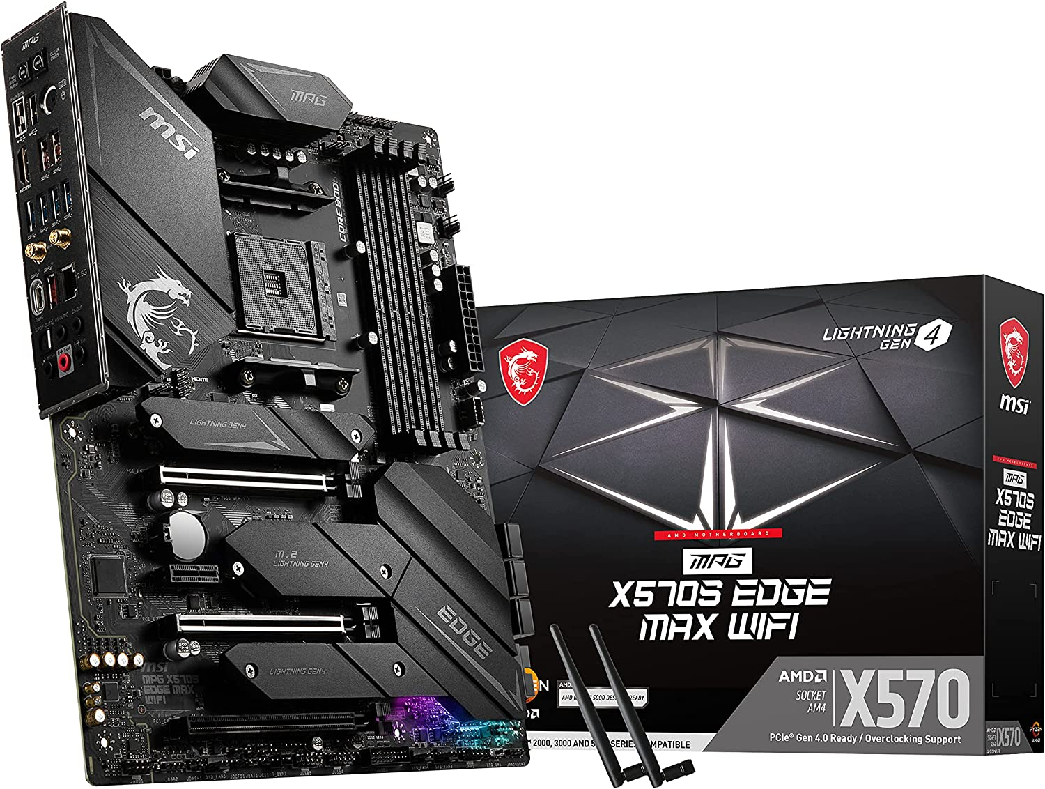 Msi Mpg X570 S Edge Max Wifi Motherboard for AMD Ryzen 1st, 2nd and 3rd Generation Processor