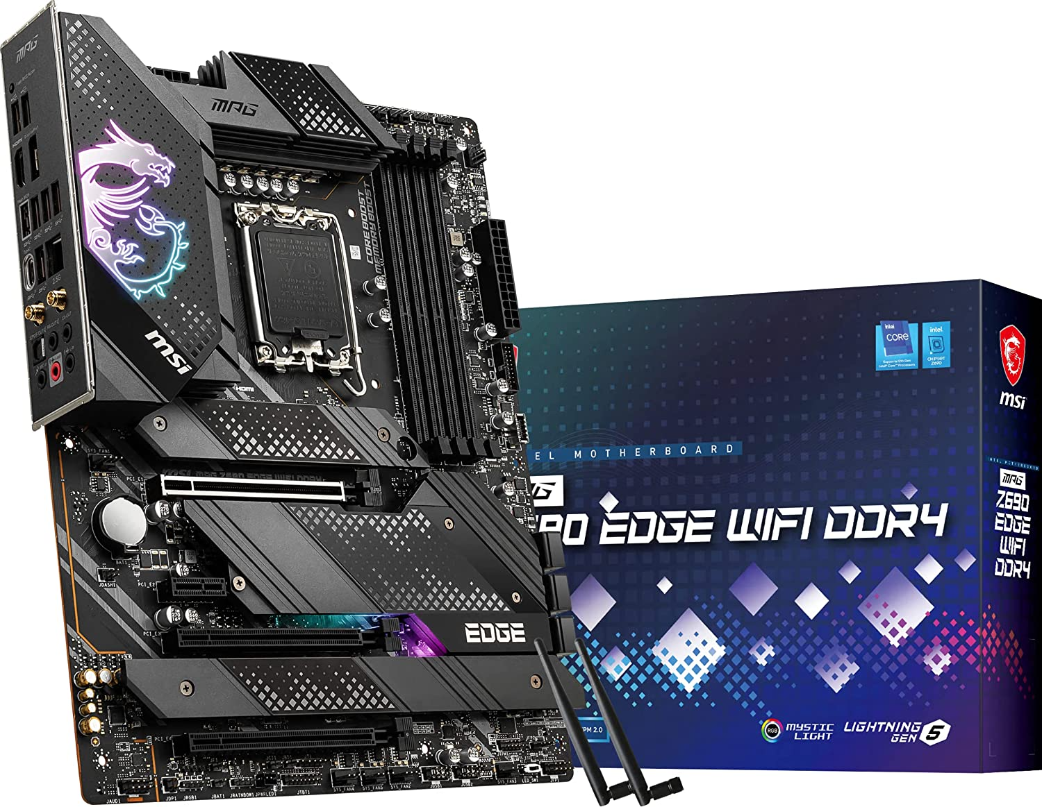 MSI MPG Z690 EDGE WIFI DDR4 Motherboard For Intel 12th Generation Processors LGA 1700