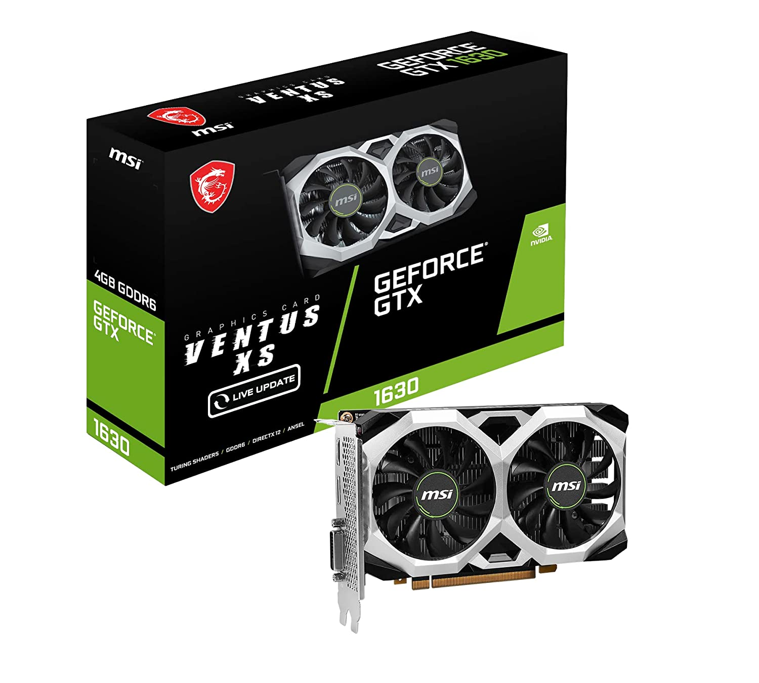 Msi GeForce GTX 1630 VENTUS XS 4G - NVidia GTX New Series Graphic Cards
