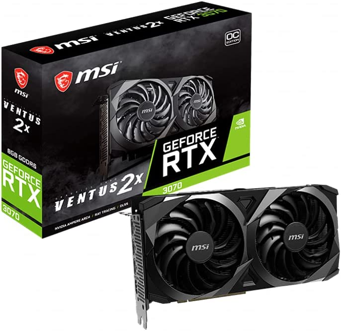 MSI GeForce RTX 3070 VENTUS 2X 8G OC LHR - NEW NVidia RTX 3000 Series Graphic Card