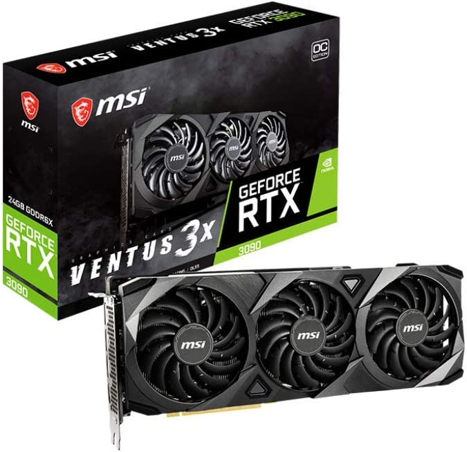 MSI GeForce RTX 3090 VENTUS 3X 24G OC - NEW NVidia RTX 3000 Series Graphic Cards