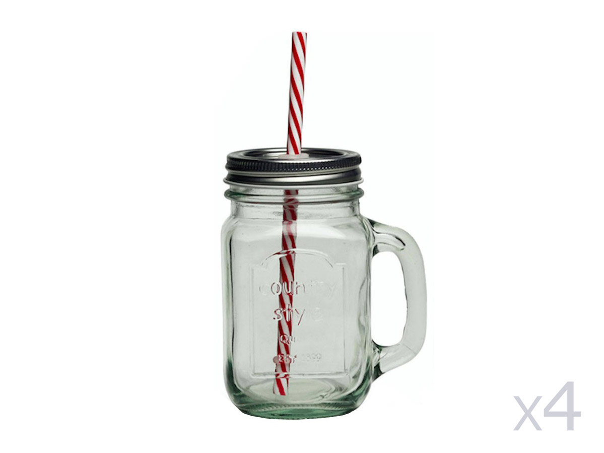 Laughing Buddha - Mason Jar (Set of 2)