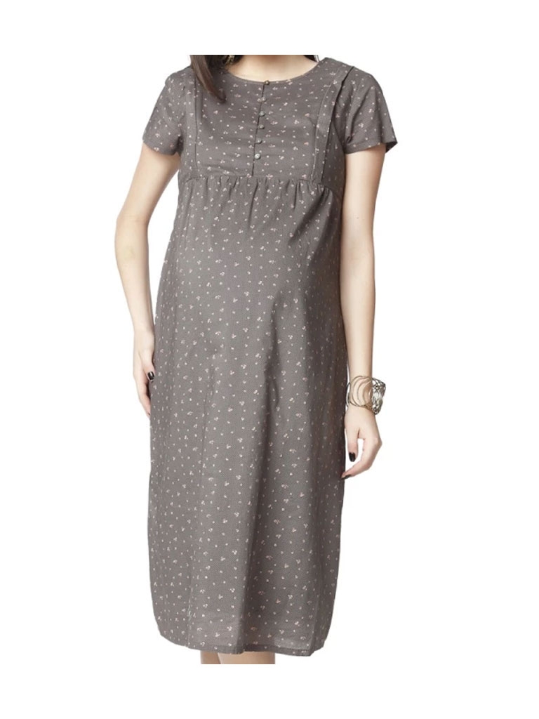 Nine Maternity Printed Nursing Gown 5399