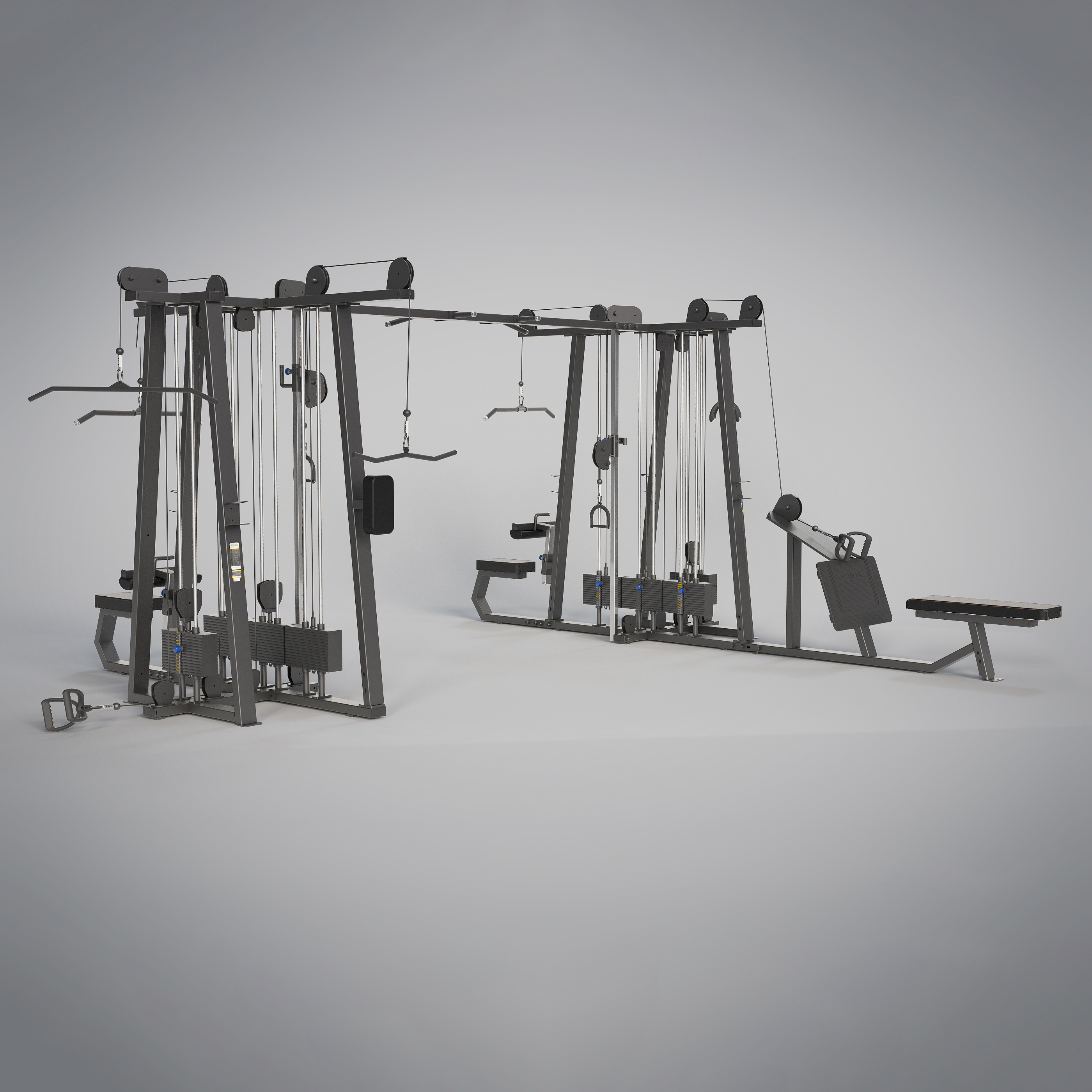 DHZ Gym Equipment Multi Station 7 Stack E3064