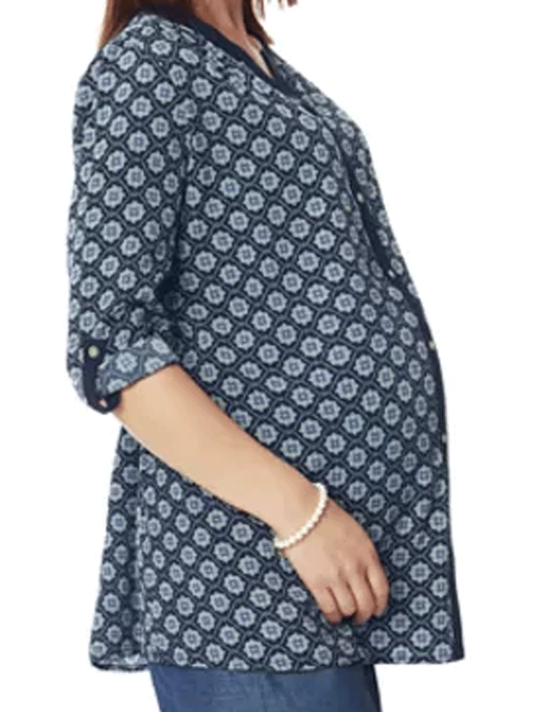Nine Maternity Blouse In Multicolor 5535