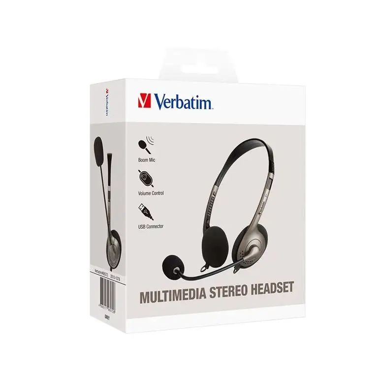 Verbatim 41646 Multimedia Headset with Built in Omni- Directional Microphone