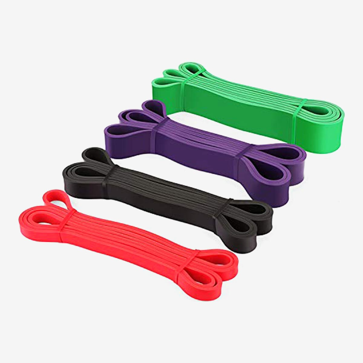Multipurpose Pull Up Assist Resistant Loop Band - 4 Pcs- Color May Vary