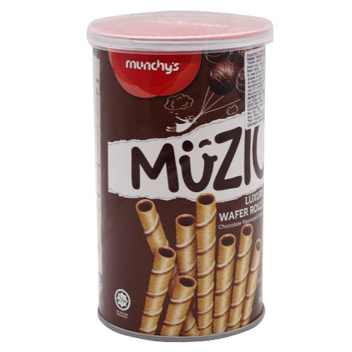Munchy Muzic Wafer Rolls Chocolate 85gm