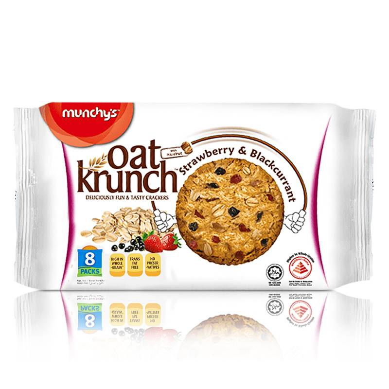 Munchy Oat Krunch Strawberry & Blackcurrant 260gm