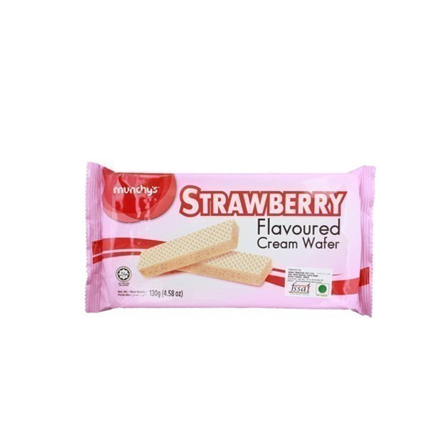Munchy Strawberry Flavoured Cream Wafer 130gm