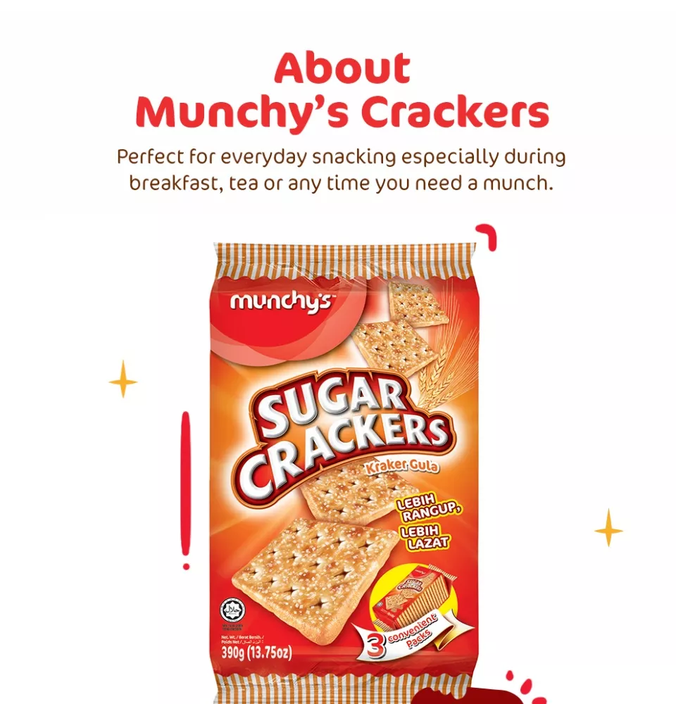 Munchy Sugar Crackers 390gm
