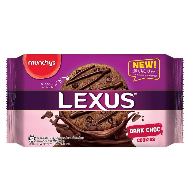 Munchy’s Lexus Dark Chocolate Cookies 189g/pack