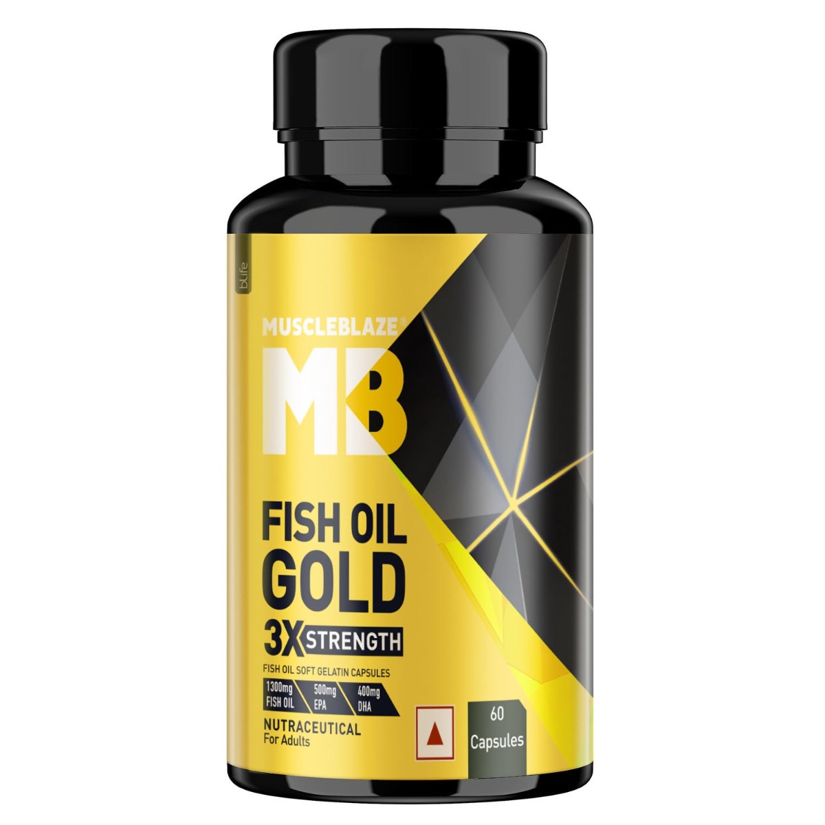 MuscleBlaze Omega 3 Fish Oil 3X EPA & DHA – 60 capsules