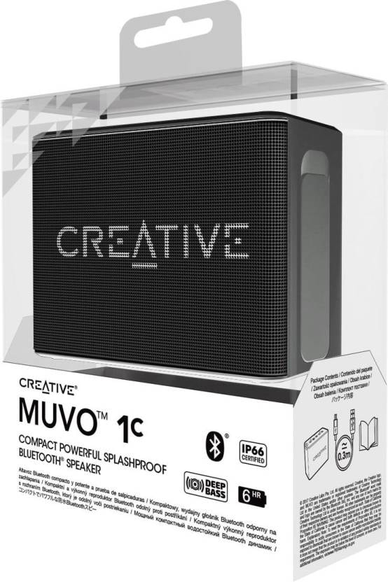 Creative Nuno Micro Bluetooth Wireless Speaker - Black