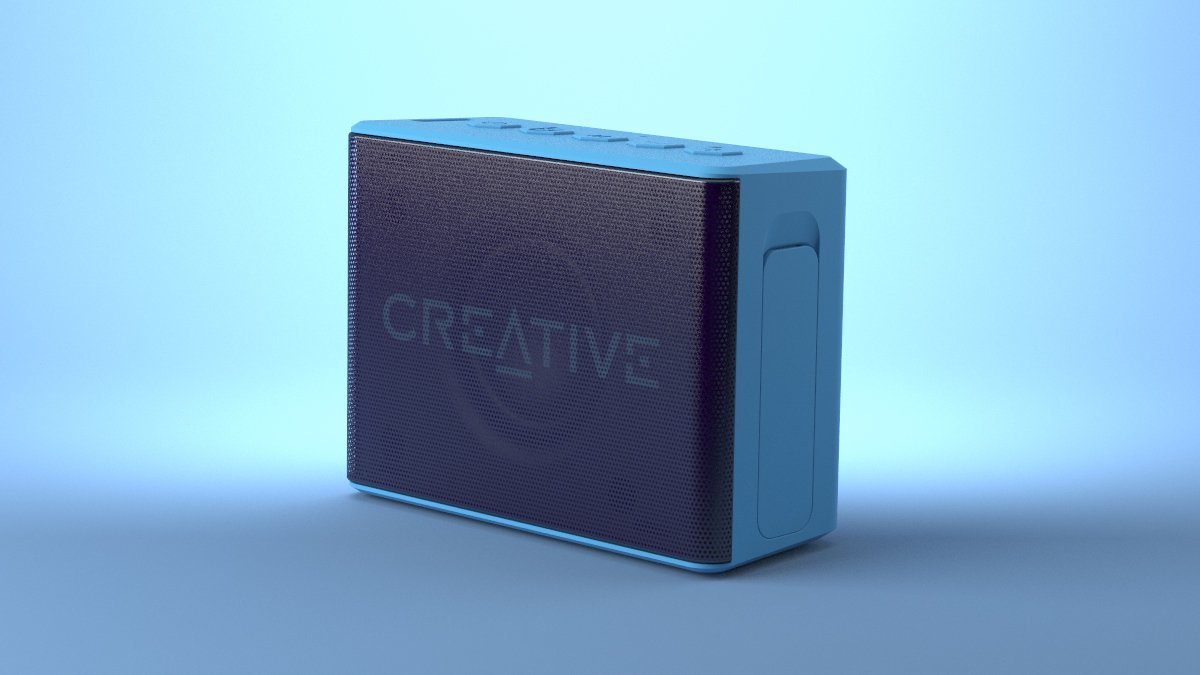 Creative MUVO 2c Palm-sized Water-Resistant Bluetooth‚ Speaker with Built-in MP3 Player (Blue)