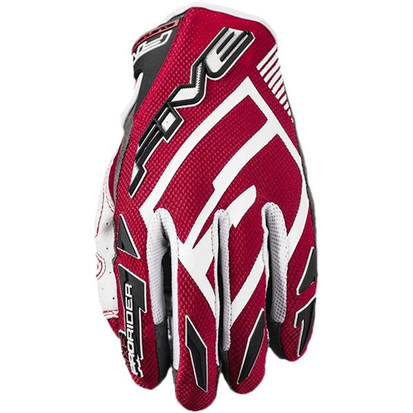 FIVE MXF PRORIDER S Red Offroad Gloves for Motorcycle/Scooter