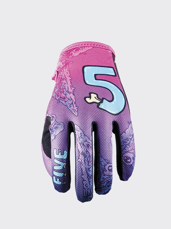 FIVE MXF 4 Slice Neo Purple Offroad Gloves for Motorcycle/Scooter