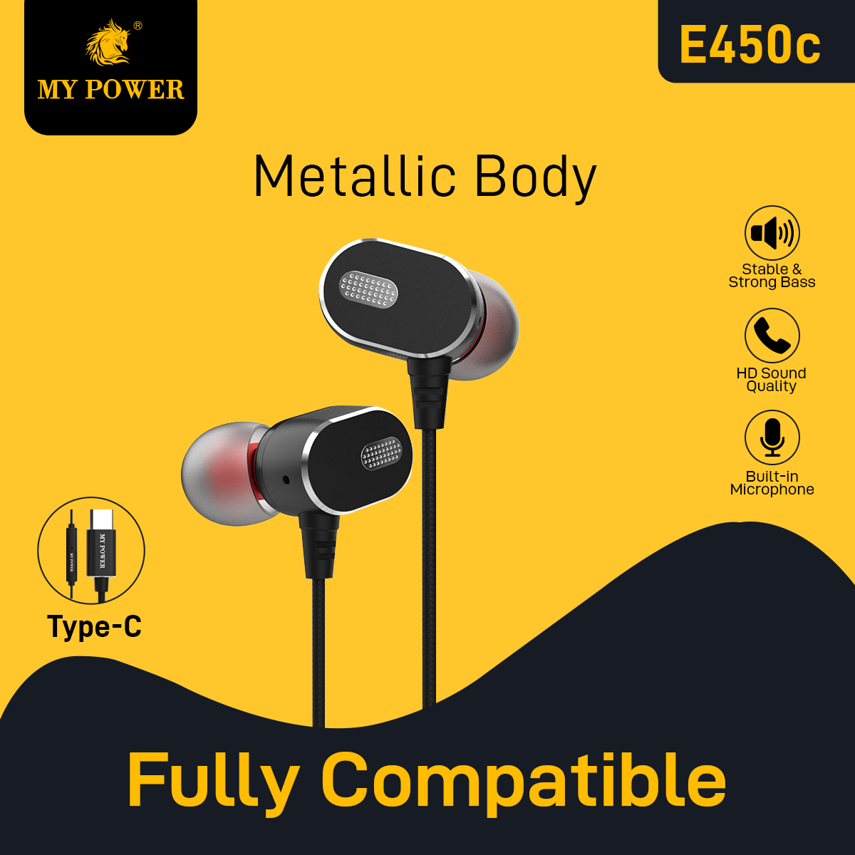 My Power Gaming Type C Earphone E450c