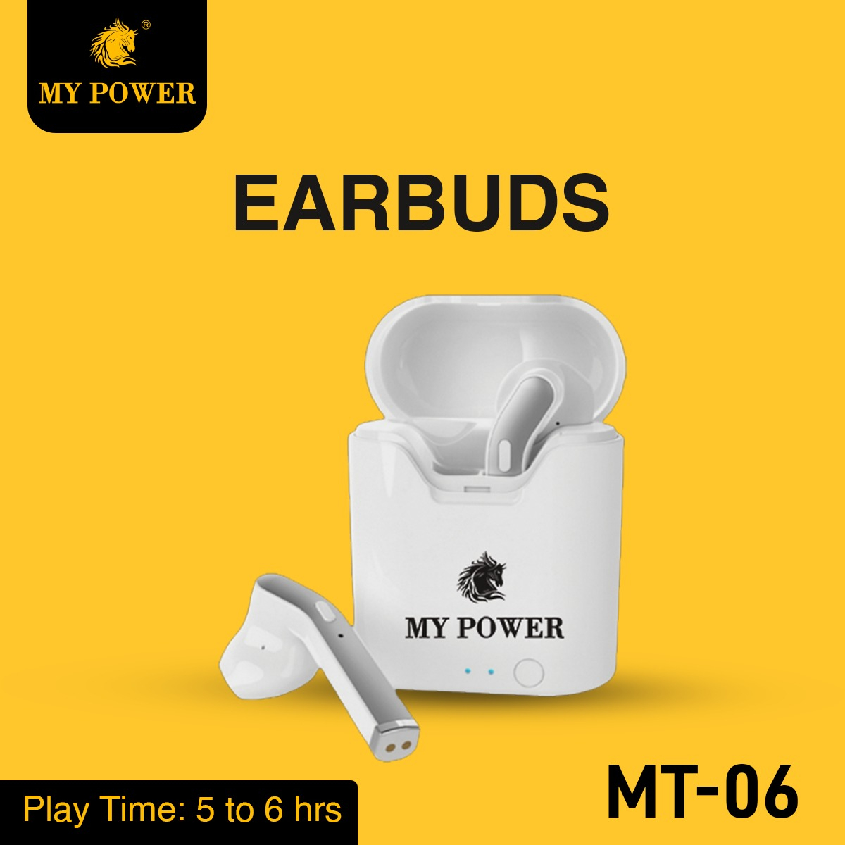 My Power Earbuds Mt06 || Bluetooth Earphone || Wireless Earphone || Wireless Earbuds